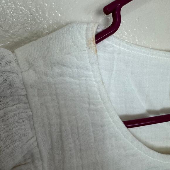 J Crew Crew Neck Mini Casual Gauze Dress US Women's 12 New - Picture 8 of 9